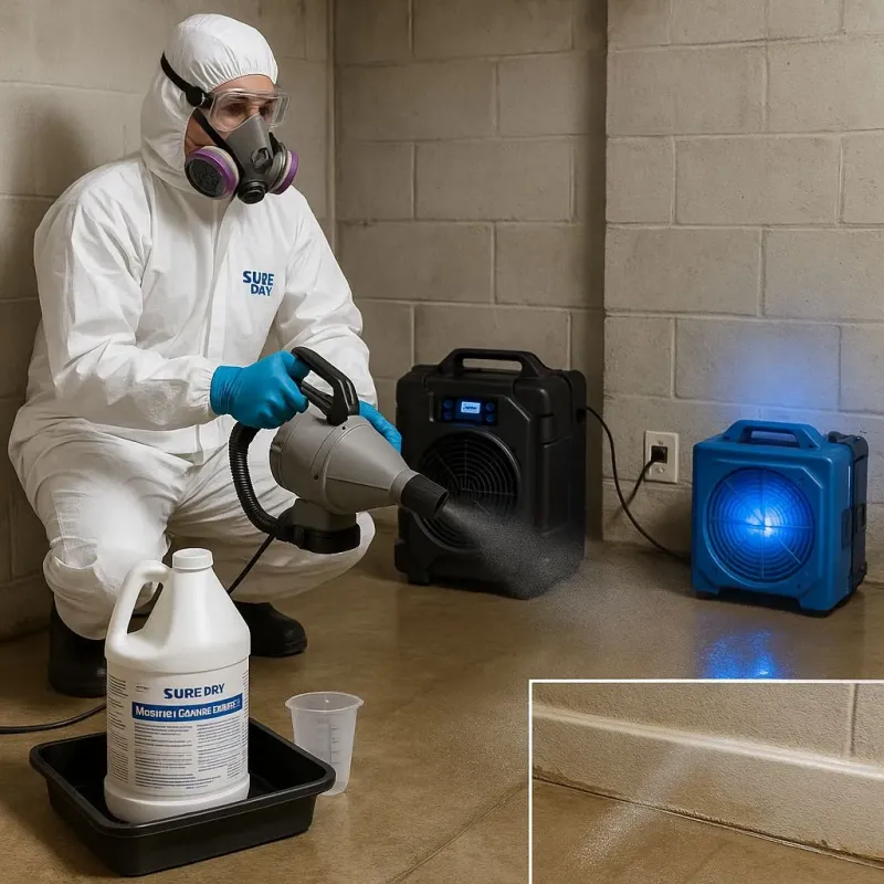 Sanitization and Odor Removal process in Dedham, MA
